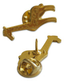 Novel Merk Giraffe Lapel Pin, Hat Pin & Tie Tack with Clutch Back (Single Pack)