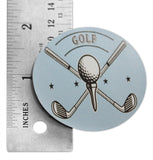 Novel Merk Golf Vinyl Sticker Decals – 2 Inch Round Individual Cut - Waterproof (10 Pack)