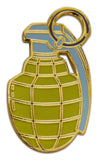 Novel Merk Grenade Lapel Pin, Hat Pin & Tie Tack with Clutch Back (Single Pack)