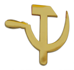 Novel Merk Hammer & Sickle Lapel Pin, Hat Pin & Tie Tack with Clutch Back (Single Pack)