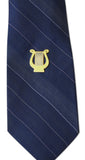 Novel Merk Lyre Harp Lapel Pin, Hat Pin & Tie Tack with Clutch Back (Single Pack)