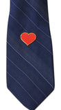 Novel Merk Heart Lapel Pin, Hat Pin & Tie Tack with Clutch Back (Single Pack)
