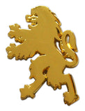 Novel Merk Heraldic Lions Lapel Pin, Hat Pin & Tie Tack with Clutch Back (Single Pack)