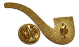 Novel Merk Old Pipe Lapel Pin, Hat Pin & Tie Tack with Clutch Back (Single Pack)