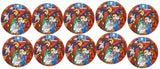 Novel Merk Holy Family Vinyl Sticker Decals – 2 Inch Round Individual Cut - Waterproof (10 Pack)