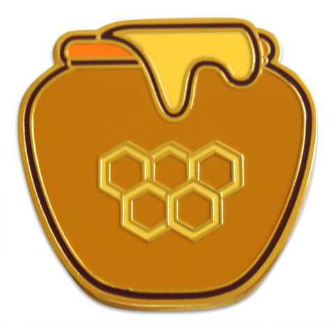 Novel Merk Honeypot Lapel Pin, Hat Pin & Tie Tack with Clutch Back (Single Pack)