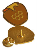 Novel Merk Honeypot Lapel Pin, Hat Pin & Tie Tack with Clutch Back (Single Pack)