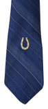 Novel Merk Horseshoe Lapel Pin, Hat Pin & Tie Tack with Clutch Back (Single Pack)