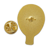 Novel Merk Hot Air Balloon Lapel Pin, Hat Pin & Tie Tack with Clutch Back (Single Pack)