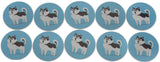 Novel Merk Husky Vinyl Sticker Decals – 2 Inch Round Individual Cut - Waterproof (10 Pack)