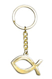 Novel Merk Fish Ichthys Enamel Keychain (Single Pack)
