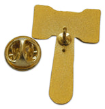Novel Merk Gavel Lapel Pin, Hat Pin & Tie Tack with Clutch Back (Single Pack)