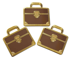 Novel Merk Lawyer & Judge – Icons Lapel Pin, Hat Pin & Tie Tack Set - with Clutch Back (3- Briefcase)