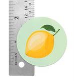 Novel Merk Lemon Fruit Vinyl Sticker Decals – 2 Inch Round Individual Cut - Waterproof (10 Pack)