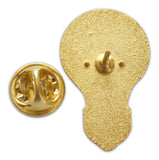 Novel Merk Light Bulb Lapel Pin, Hat Pin & Tie Tack Set with Clutch Back (Single Pack)