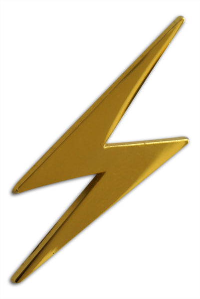 Novel Merk Lightning Bolt Electrician Lapel Pin, Hat Pin & Tie Tack Set with Clutch Back (Single Pack)