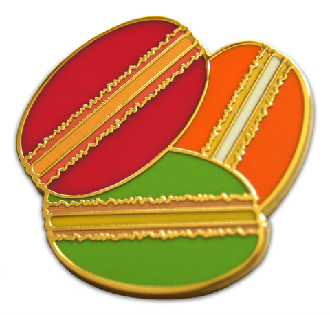 Novel Merk Macarons Lapel Pin, Hat Pin & Tie Tack with Clutch Back (Single Pack)