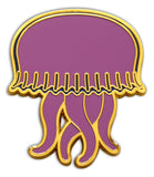 Novel Merk Jellyfish Lapel Pin, Hat Pin & Tie Tack with Clutch Back (Single Pack)
