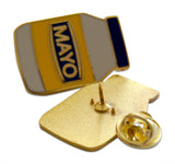 Novel Merk Mayo Bottle Lapel Pin, Hat Pin & Tie Tack with Clutch Back (Single Pack)