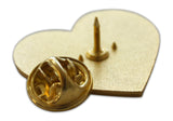 Novel Merk Musician Heart Lapel Pin, Hat Pin & Tie Tack with Clutch Back (Single Pack)