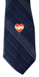 Novel Merk Musician Heart Lapel Pin, Hat Pin & Tie Tack with Clutch Back (Single Pack)