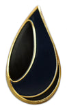 Novel Merk Drop of Oil Lapel Pin, Hat Pin & Tie Tack with Clutch Back (Single Pack)