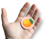 Novel Merk Orange Fruit Vinyl Sticker Decals – 2 Inch Round Individual Cut - Waterproof (10 Pack)