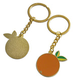 Novel Merk Orange Enamel Keychain (Single Pack)