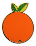 Novel Merk Orange Lapel Pin, Hat Pin & Tie Tack with Clutch Back (Single Pack)