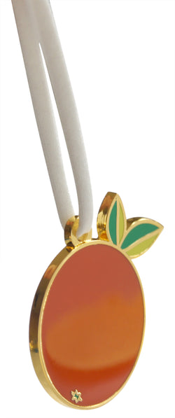 Novel Merk Orange Enamel Ornament (Single Pack)