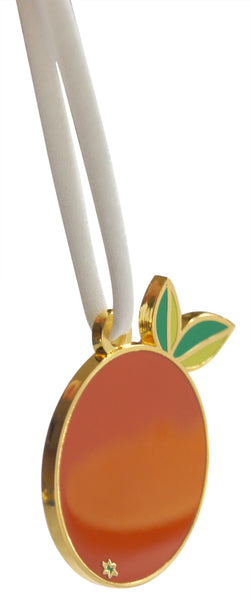Novel Merk Orange Enamel Ornament (Single Pack)