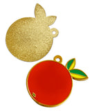 Novel Merk Orange Enamel Ornament (Single Pack)