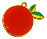 Novel Merk Orange Enamel Ornament (Single Pack)