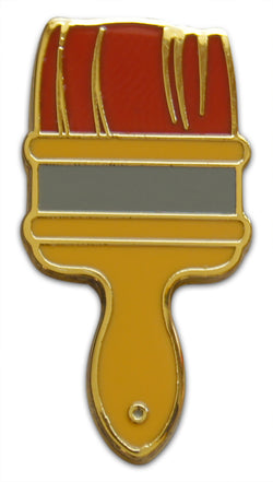 Novel Merk Paint Brush Lapel Pin, Hat Pin & Tie Tack with Clutch Back (Single Pack)