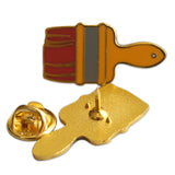 Novel Merk Paint Brush Lapel Pin, Hat Pin & Tie Tack with Clutch Back (Single Pack)