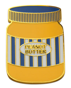 Novel Merk Peanut Butter Jar Lapel Pin, Hat Pin & Tie Tack with Clutch Back (Single Pack)