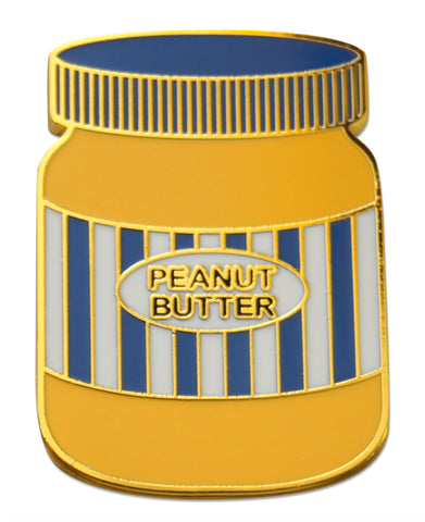 Novel Merk Peanut Butter Jar Lapel Pin, Hat Pin & Tie Tack with Clutch Back (Single Pack)
