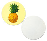 Novel Merk Pineapple Fruit Vinyl Sticker Decals – 2 Inch Round Individual Cut - Waterproof (10 Pack)
