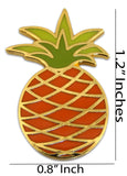 Novel Merk Pineapple Lapel Pin, Hat Pin & Tie Tack with Clutch Back (Single Pack)