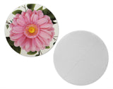 Novel Merk Dahlia Flower Vinyl Sticker Decals – 2 Inch Round Individual Cut - Waterproof (10 Pack)