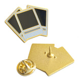 Novel Merk Polaroid Picture Lapel Pin, Hat Pin & Tie Tack with Clutch Back (Single Pack)