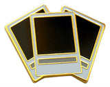 Novel Merk Polaroid Picture Lapel Pin, Hat Pin & Tie Tack with Clutch Back (Single Pack)