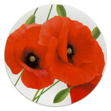 Novel Merk Poppy Flower Vinyl Sticker Decals – 2 Inch Round Individual Cut - Waterproof (10 Pack)