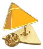 Novel Merk Pyramid of Giza Lapel Pin, Hat Pin & Tie Tack with Clutch Back (Single Pack)