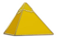 Novel Merk Pyramid of Giza Lapel Pin, Hat Pin & Tie Tack with Clutch Back (Single Pack)