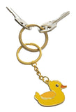 Novel Merk Rubber Duck Enamel Keychain (Single Pack)