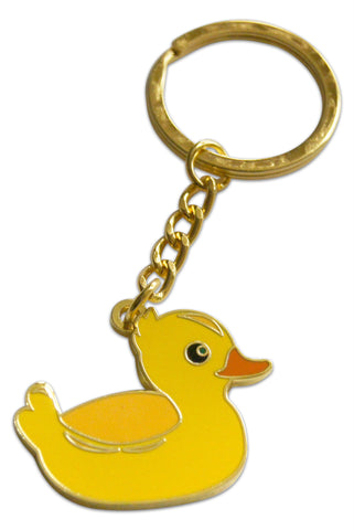 Novel Merk Rubber Duck Enamel Keychain (Single Pack)
