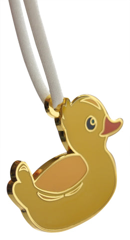 Novel Merk Rubber Duck Enamel Ornament (Single Pack)