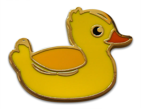 Novel Merk Rubber Duck Lapel Pin, Hat Pin & Tie Tack Set with Clutch Back (Single Pack)