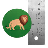 Novel Merk Lion Vinyl Sticker Decals – 2 Inch Round Individual Cut - Waterproof (10 Pack)